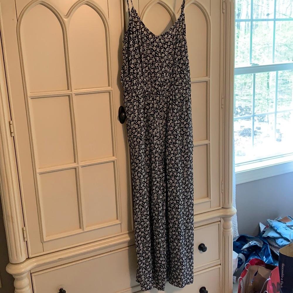 Loft floral jumpsuit